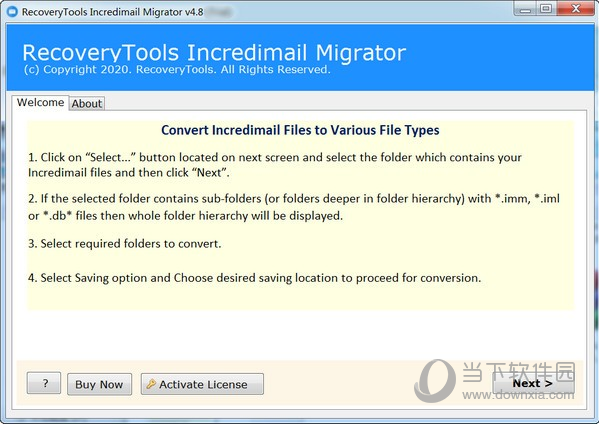 RecoveryTools IncrediMail Migrator