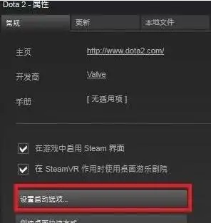 dota2国服启动项设置方法