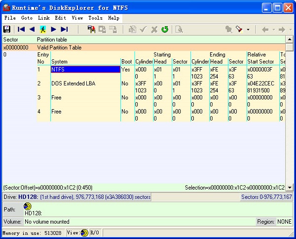 DiskExplorer for NTFS下载_DiskExplorer for NTFS(NTFS磁盘编辑工具) 3.66 官方版